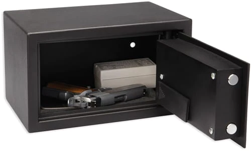 Bulldog Cases, Pistol Vault, 12″X8″X7″, Digital Lock, Black, Batteries Not Included