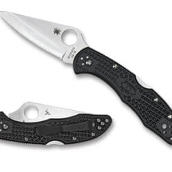 Spyderco, DELICA 4 FRN BLACK, Lightweight, Folding Knife, 2.875" Blade