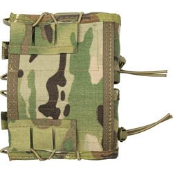 High Speed Gear, Double Rifle TACO, Dual Magazine Pouch, Molle, Fits Most Rifle Magazines, Hybrid Kydex and Nylon, MultiCam