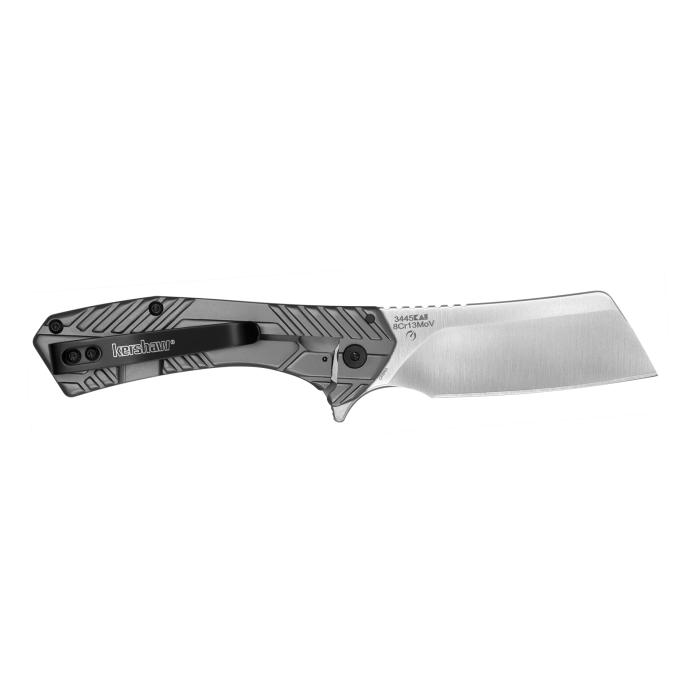 Kershaw, Static, 3.9" Folding Knife, Cleaver, Plain Edge