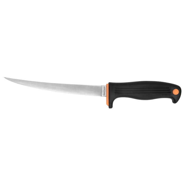 Kershaw, Fillet, Fixed Blade Knife, Silver Blade, 7", Black Handle