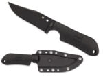 Spyderco, Street Beat FRN BLACK / BLACK BLADE Lightweight, 3.5" Fixed Blade Knife
