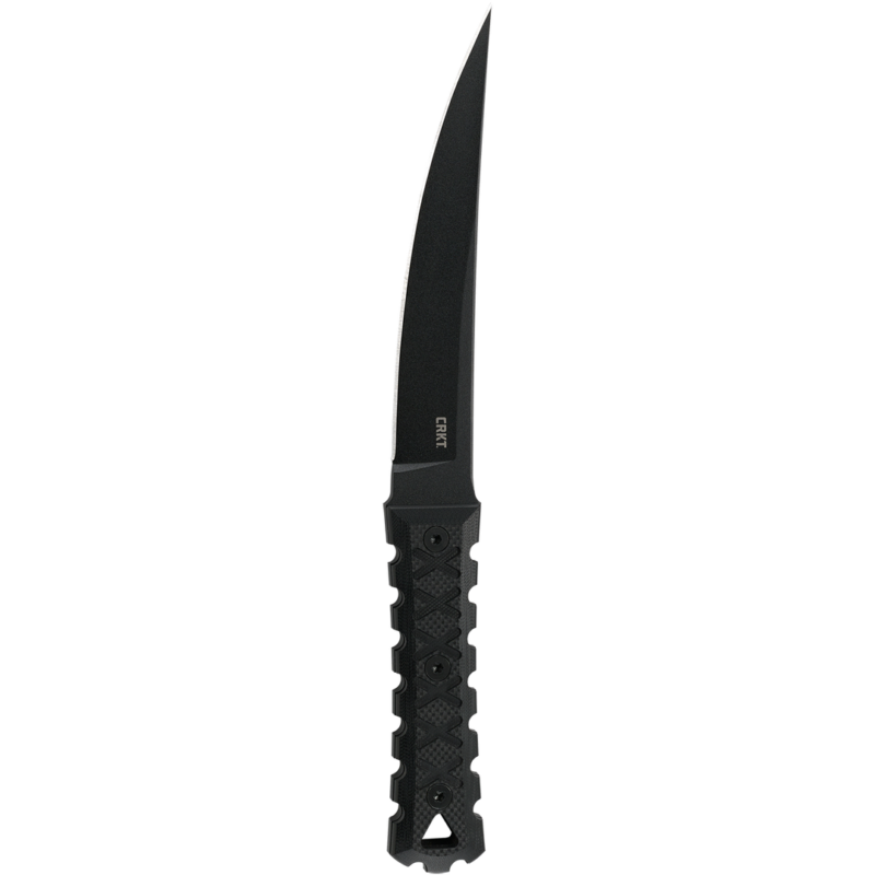 Columbia River Knife & Tool, HZ6 Fixed Blade Knife, Black, Plain Edge, 6.5" Blade