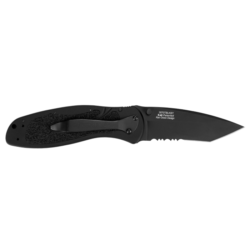 14C28N stainless steel blade BLUR - TANTO, BLACK, SERRATED