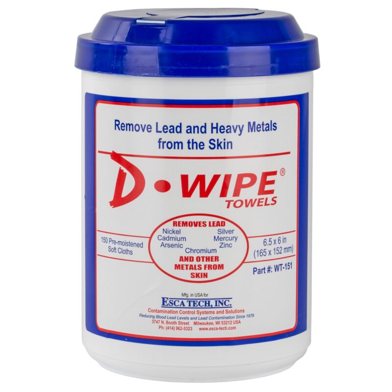 D-Lead, 6"x6.5" Towels, Disposable Wipes, Pop Up Canister,