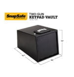 SnapSafe, Two-Gun Keypad Vault, Safe, 12.7″Wx9″Hx8.8″D, Black