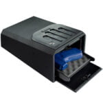 GunVault, MiniVault Instant Access Safe, Matte Black, Backlit NoEyes Keypad, Battery Not Included