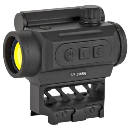Black Spider LLC, Red Dot Sight, Fits Picatinny, Black Finish, 3 MOA Center Dot, with Lens Covers, Lower 1/3 Mount, Auto-dimming Feature