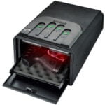 GunVault, MiniVault Instant Access Safe, Matte Black, Backlit NoEyes Keypad, Battery Not Included