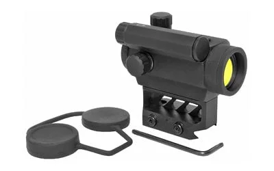 Black Spider LLC, Red Dot Sight, Fits Picatinny, Black Finish, 3 MOA Center Dot, with Lens Covers, Lower 1/3 Mount, Auto-dimming Feature