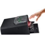 GunVault, MiniVault Instant Access Safe, Matte Black, Backlit NoEyes Keypad, Battery Not Included