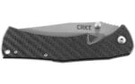 Columbia River Knife & Tool, XAN, 3.67" Folding Knife, Plain Edge, 1.4116 Stainless Steel Blade, Bead Blast Finish, Carbon Fiber Layered on G10 Handle, Outburst Spring Assisted Opening