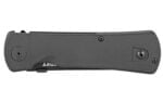 Columbia River Knife & Tool, Hissatsu, Folder, 3.875" Assisted Folding Knife, Samurai, Plain Edge, AUS 8/Black Teflon, Black Zytel, Dual Thumb Disc/Pocket Clip