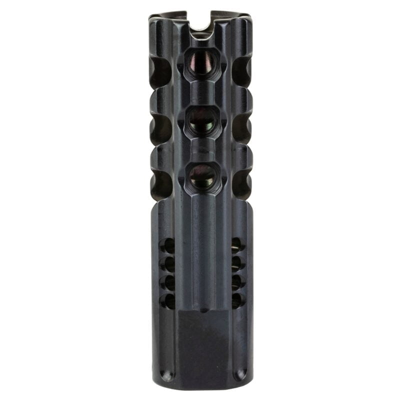 F-1 Firearms, Dragon Slay, Muzzle Brake, 556Nato, Fits 1/2X28 Threads, DLC Finish, True Black