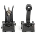 Griffin Armament, M2 Sights, Front/Rear Folding Sights, Fits Picatinny Rails, Matte Finish, Includes 12 O'Clock Bases