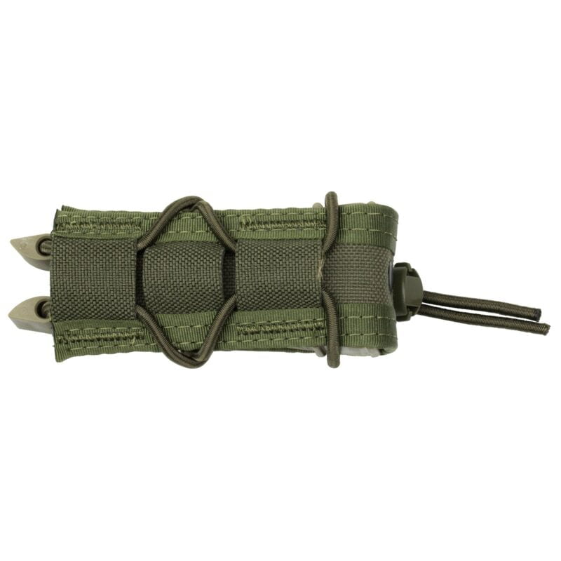 High Speed Gear, TACO, Single Magazine Pouch, Molle, Fits Most Magazines, Hybrid Kydex and Nylon, Olive Drab Green