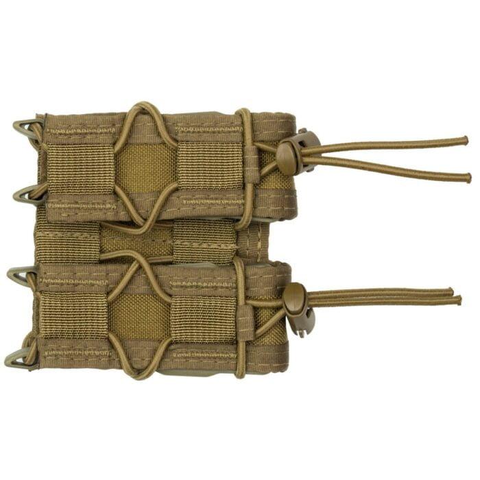 High Speed Gear, TACO, Double Magazine Pouch, Molle, Fits Most Magazines, Hybrid Kydex and Nylon, Coyote Brown