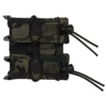 High Speed Gear, TACO, Double Magazine Pouch, Molle, Fits Most Magazines, Hybrid Kydex and Nylon, Multicam Black