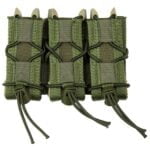 High Speed Gear, TACO, Triple Magazine Pouch, MOLLE, Fits Most Magazines, Hybrid Kydex and Nylon, Olive Drab Green