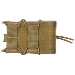 High Speed Gear, Rifle TACO, Single Magazine Pouch, MOLLE, Fits Most Rifle Magazines, Hybrid Kydex and Nylon, Coyote Brown
