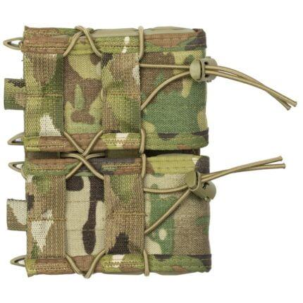 High Speed Gear, Double Rifle TACO, Dual Magazine Pouch, Molle, Fits Most Rifle Magazines, Hybrid Kydex and Nylon, MultiCam