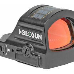 Holosun Technologies, 407C-GR-X2, Green Dot, 2 MOA, Black Color, Side Battery, Solar Failsafe