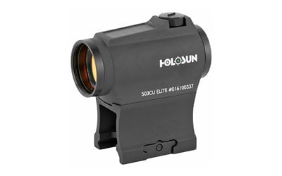 Holosun Technologies, Micro Green Dot, 2MOA Dot Only or a 2MOA Dot with 65 MOA Circle, Solar With Internal Battery, Includes Low and Lower 1/3 Co-Witness Mount, Housing Shrouds for Windage and Elevation Turrets, Fits 1913 Picatinny Rail, Black