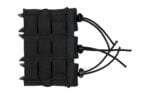 High Speed Gear, Pistol TACO, Triple Magazine Pouch, MOLLE, Fits Most Pistol Magazines, Hybrid Kydex and Nylon, Black