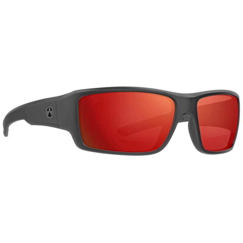 Magpul Industries, Ascent Eyewear, Polarized, Black Frame, Gray Lens, Red Mirror