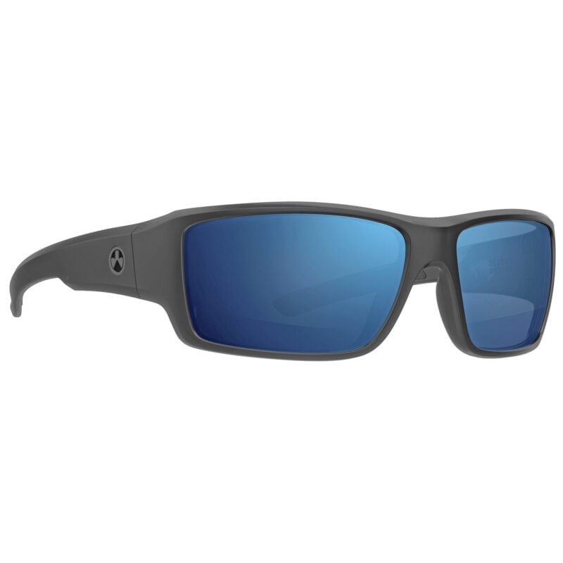 Magpul Industries, Ascent Eyewear, Polarized, Black Frame, Bronze Lens, Blue Mirror