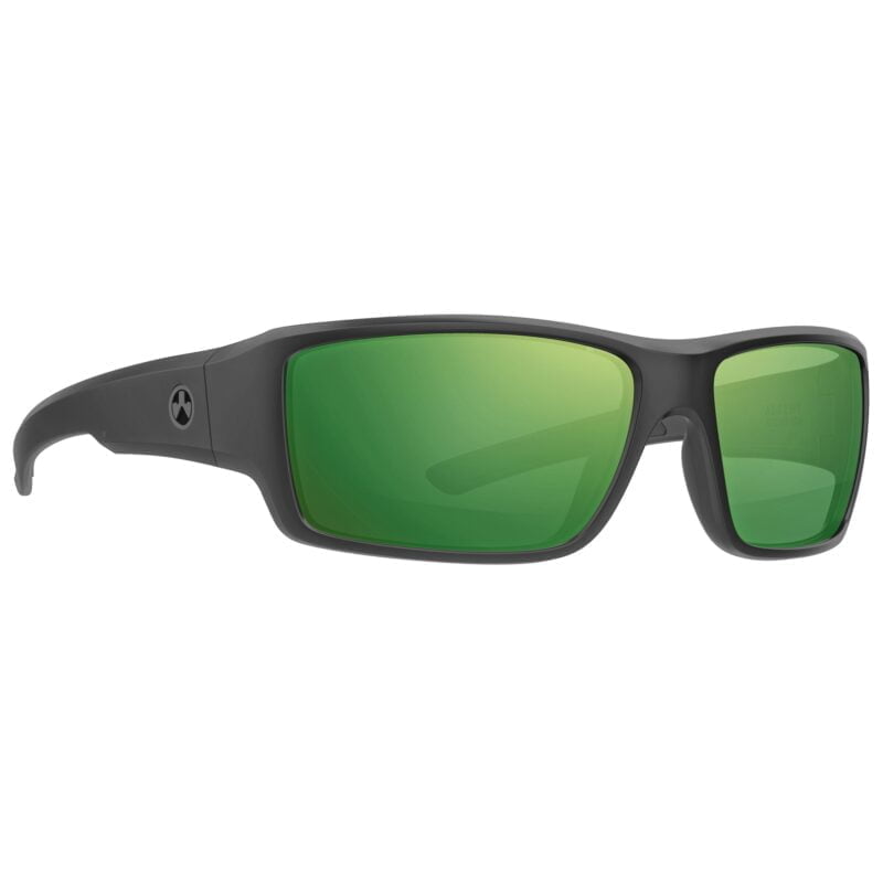 Magpul Industries, Ascent Eyewear, Polarized, Black Frame, Violet Lens, Green Mirror