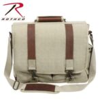 Rothco Vintage Canvas Pathfinder Laptop Bag With Leather Accents