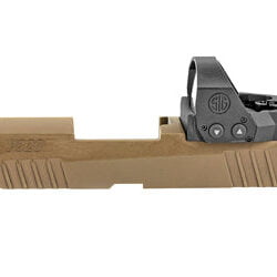 Sig Sauer, XSeries Slide Assembly, with Romeo 1 Pro 6 MOA Pistol Red Dot and Xray3 Suppressor Height Night Sights, Coyote Brown, Fits X-Compact and Sub-Compact Size Grip Modules