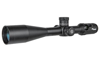 Sig Sauer, TANGO4 Rifle Scope, 6-24X50mm, 30mm, FFP, MRAD Illuminated Reticle, Side Focus, 0.1 MRAD Adjustments, Black