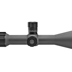 Sig Sauer, TANGO6 Rifle Scope, 5-30X56MM, 34MM, FFP, DEV-L-MRAD Illuminated Reticle, 0.1 MRAD Adjustments, Matte Finish, Black Color, LevelPlex Anti-Cant System
