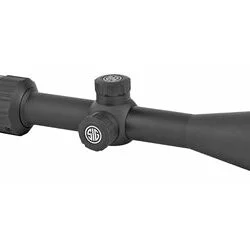 Sig Sauer, Whiskey3 Rifle Scope, 4-12X40mm, 1", SFP, BDC-1 Quadplex Reticle, 0.25 MOA Adjustments, Black