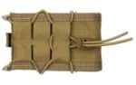 High Speed Gear, Rifle TACO, Single Magazine Pouch, MOLLE, Fits Most Rifle Magazines, Hybrid Kydex and Nylon, Coyote Brown