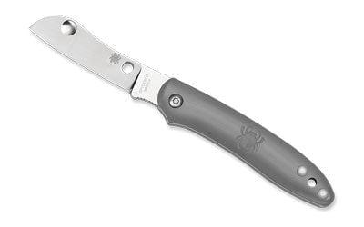 Spyderco, Roadie, 2.09" Folding Knife, N690Co, Plain, Grey FRN