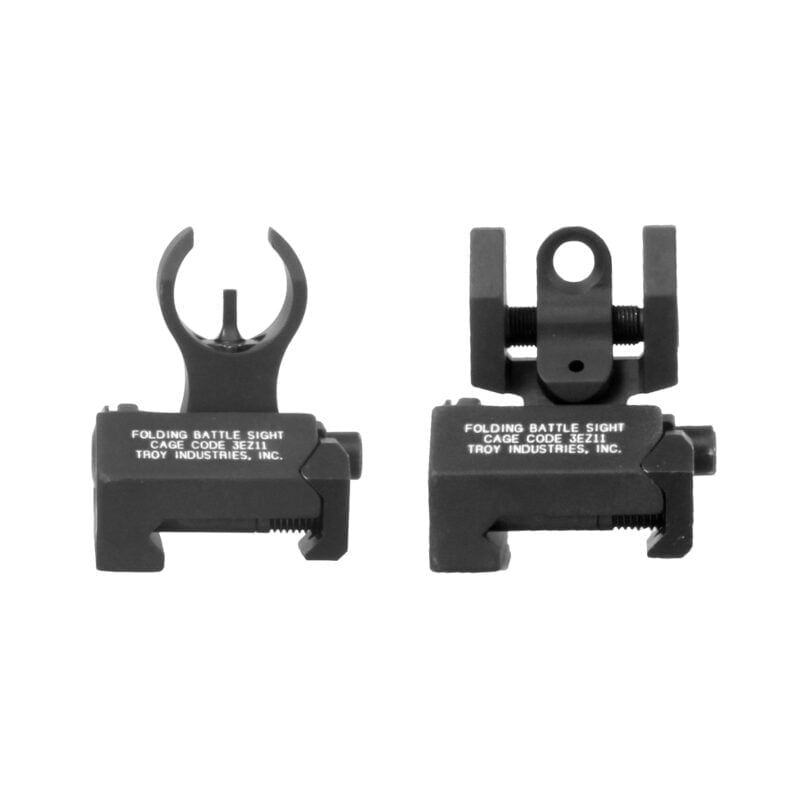 TROY, BattleSight Micro, Front and Rear Sight, Picatinny, Black Finish