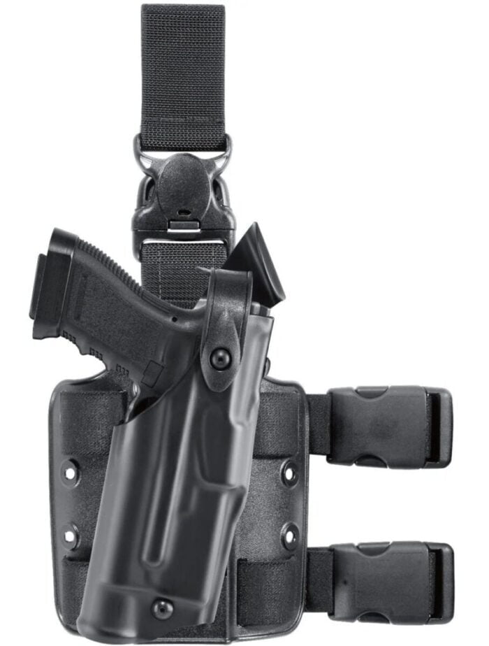 Model 6305 ALS/SLS Tactical Holster w/ Quick-Release Leg Strap for Glock 17 Gens 1-4 w/ Light