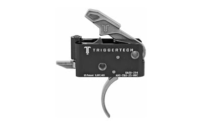 riggerTech, Trigger, 2.5-5.0LB Pull Weight, Fits AR-15, Adaptable Curved Trigger, Two Stage, Adjustable, Stainless Finish, Includes Installation Tools, Instruction Book, & TriggerTech Patch
