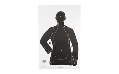 Action Target B 21E Black Cardstock Target