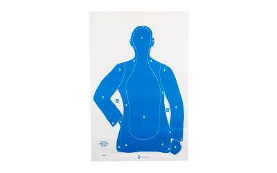 Action Target B 21E Blue Cardstock Target.